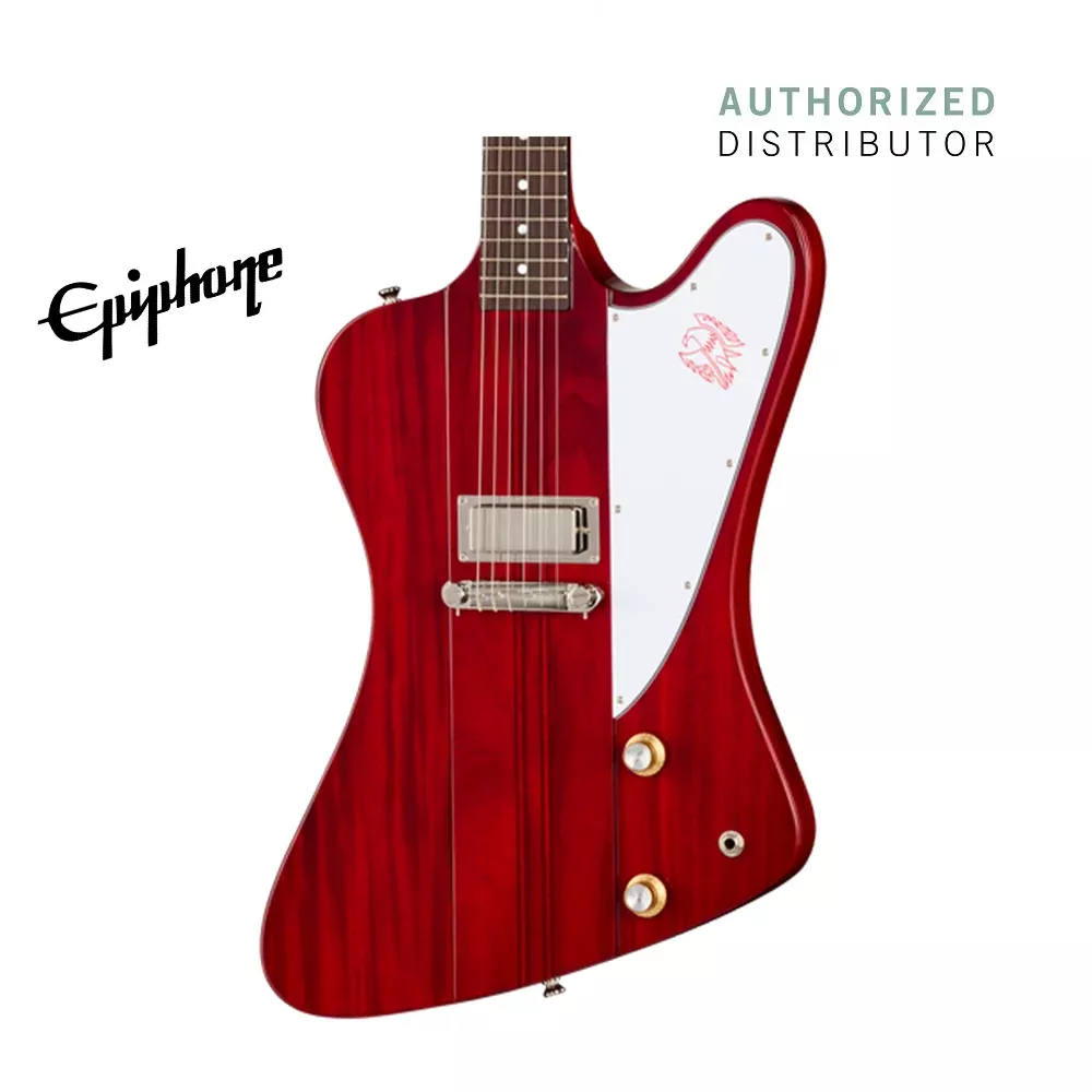 Epiphone Inspired by Gibson Custom 1963 Firebird I Reissue Electric Guitar – Cherry