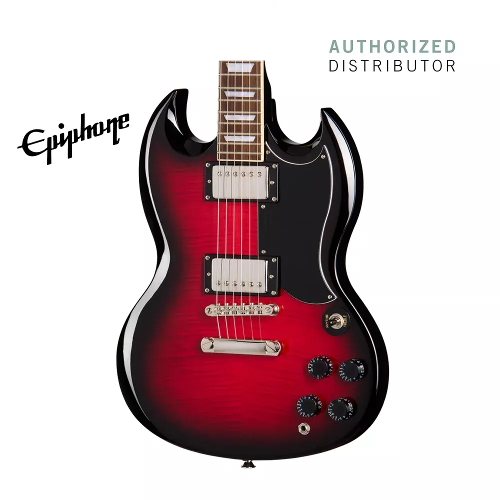Epiphone SG Tribute Plus Electric Guitar – Cherry Burst