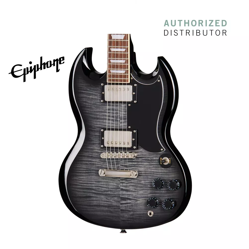 Epiphone SG Tribute Plus Electric Guitar – Transparent Ebony