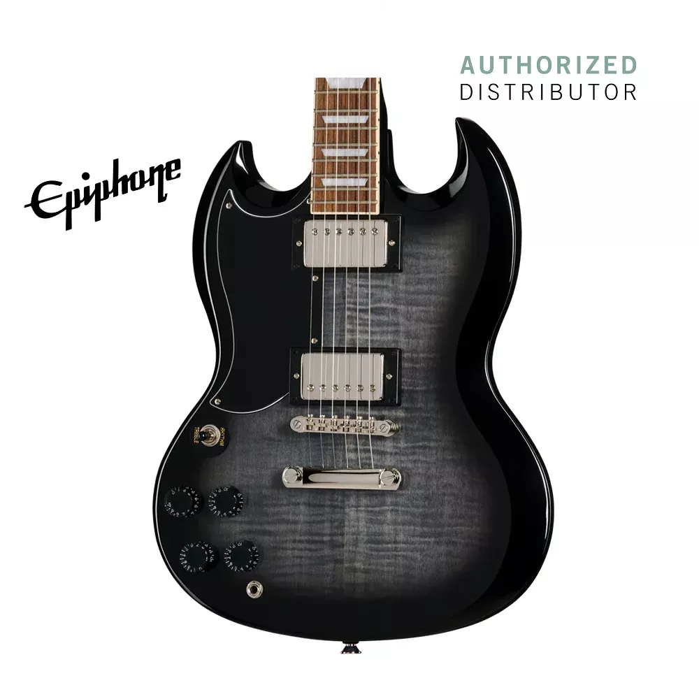Epiphone SG Tribute Plus Left-handed Electric Guitar – Transparent Ebony