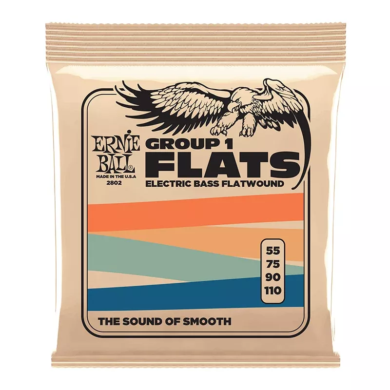 Ernie Ball 2802 Group I Flat Wound Electric Bass Strings