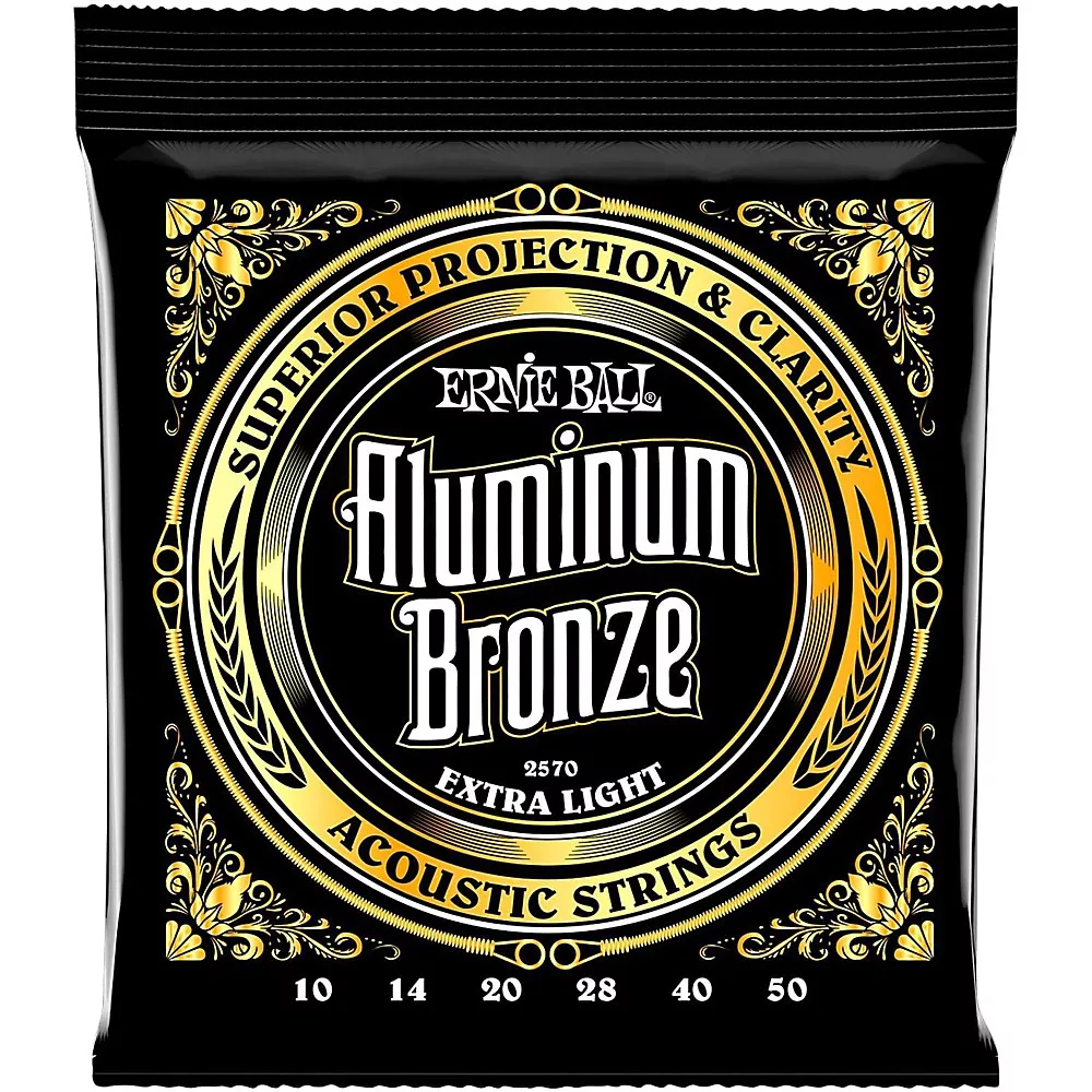 Ernie Ball Aluminum Bronze Extra Light Acoustic Guitar Strings