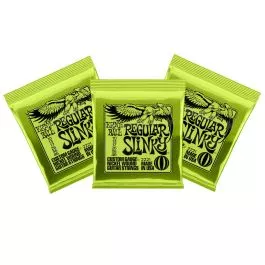 Ernie Ball P02221 Regular Slinky 3 Individual Sets Of Guitar Strings