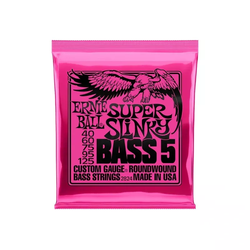 Ernie Ball Regular Slinky 5-String Nickel Wound Electric Bass Strings – 45-130 Gauge
