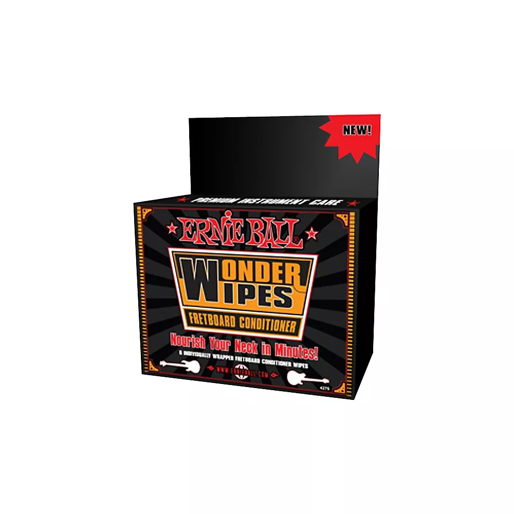 Ernie Ball Wonder Wipe Fretboard Conditioner 6-Pack