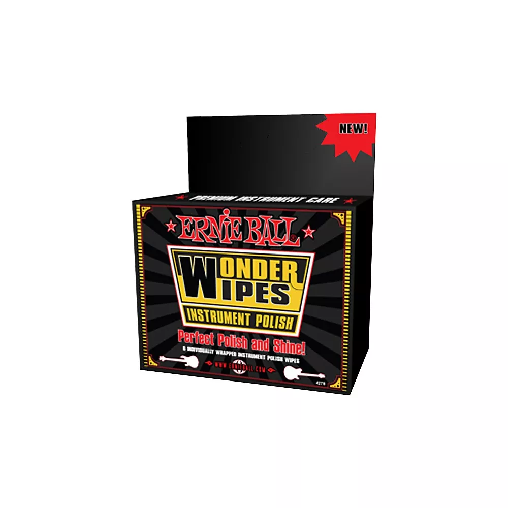 Ernie Ball Wonder Wipe Instrument Polish 6-Pack