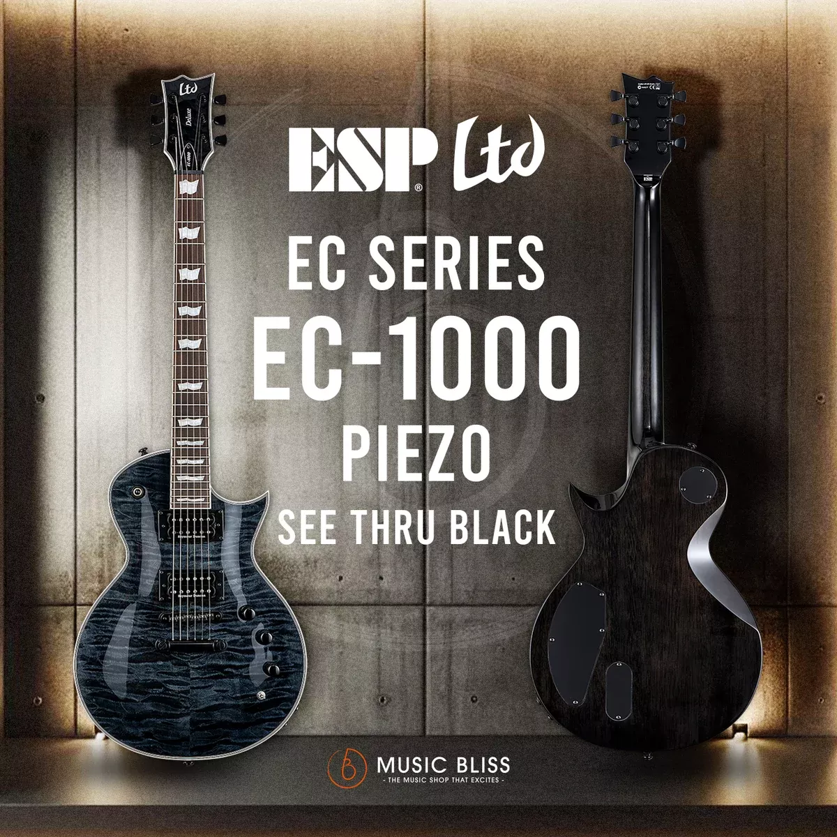 ESP LTD EC-1000 Piezo – See Thru Black