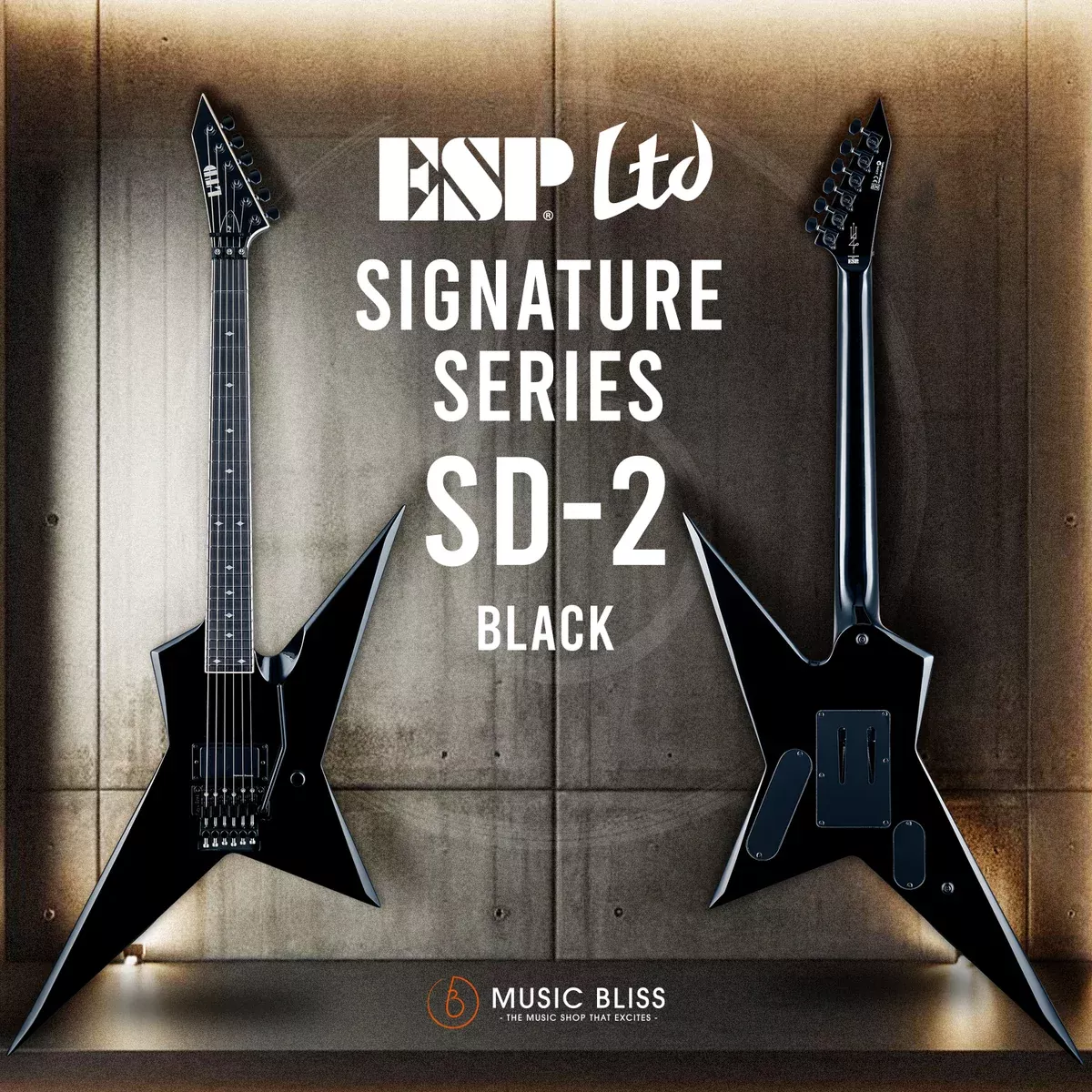 ESP LTD Sammy Duet SD-2 Electric Guitar - Black