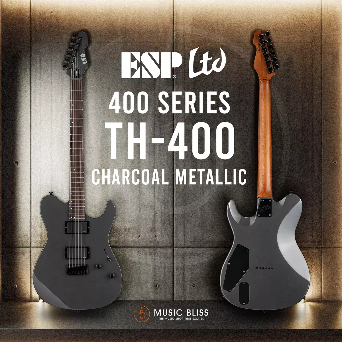 ESP LTD TH-400 Electric Guitar – Charcoal Metallic