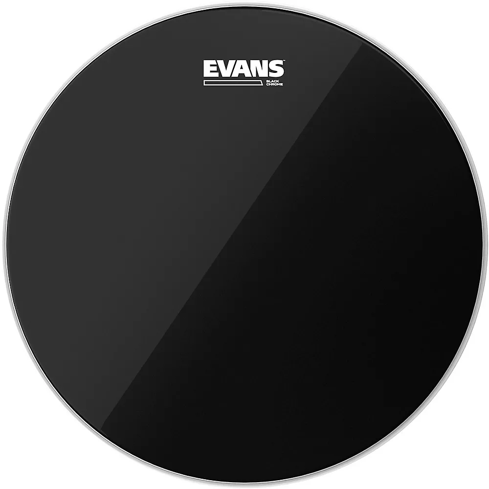 EVANS Black Chrome Tom Batter Drum Head - 15 in.