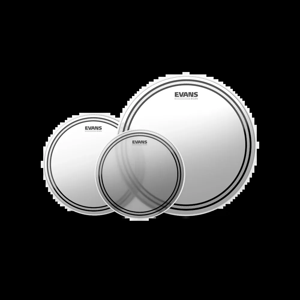 EVANS EC2 Tompack, Coated, Rock (10 inch, 12 inch, 16 inch)