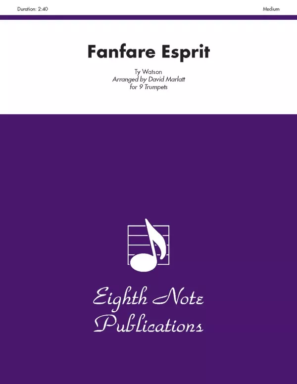 Fanfare Esprit: 9 Trumpets Score & Parts