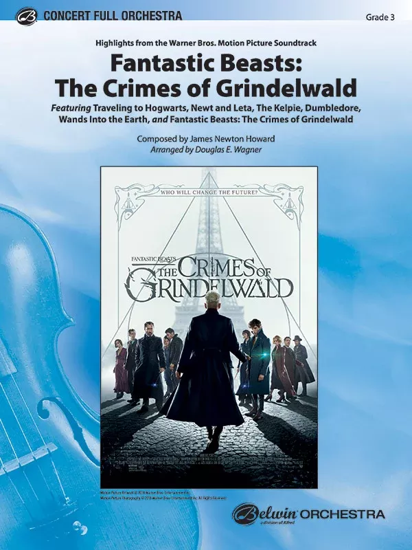 Fantastic Beasts: The Crimes of Grindelwald: Full Orchestra Conductor Score & Parts