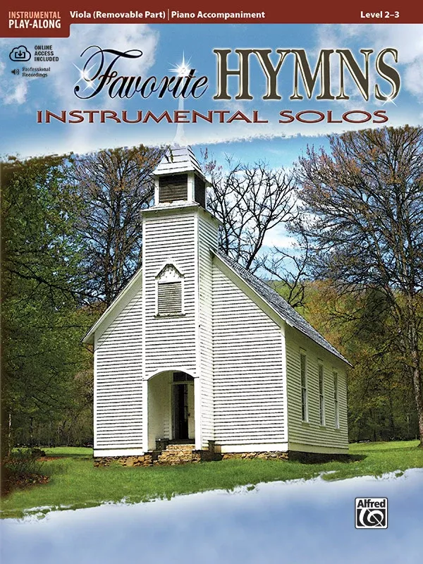 Favorite Hymns Instrumental Solos for Strings: Viola Book & Online Audio