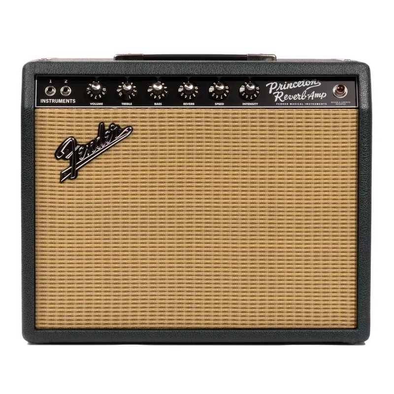 Fender ’65 Princeton Reverb 1×12 Combo Amplifier, Brit Green
