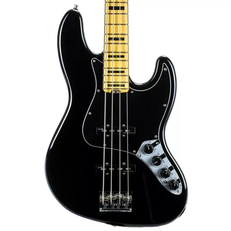 Fender American Elite Jazz Bass – Maple Fingerboard – Black – Used