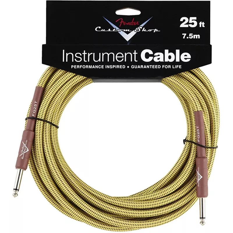 Fender Custom Shop Performance Series Cable – 25′ – Tweed