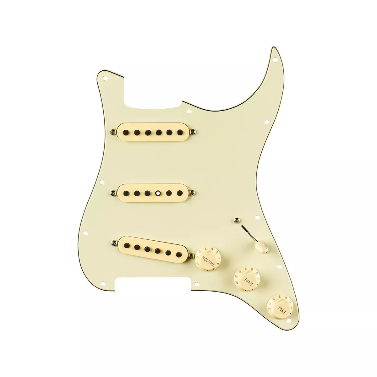 Fender Eric Johnson Prewired Stratocaster Pickguard, 3-Ply Mint Green