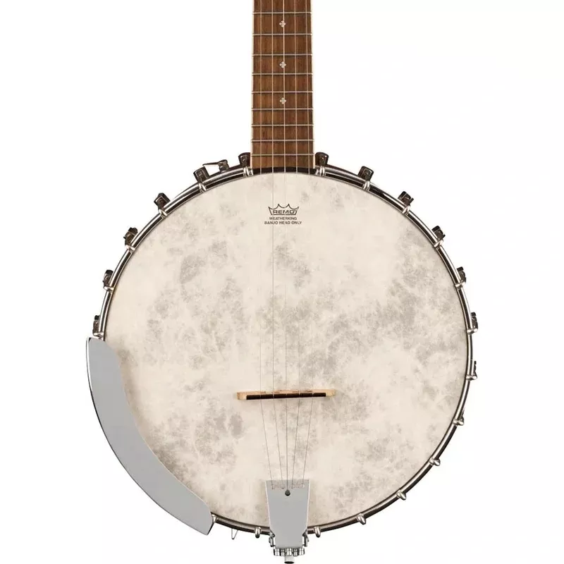 Fender PB-180E Banjo With Bag, Walnut, Natural