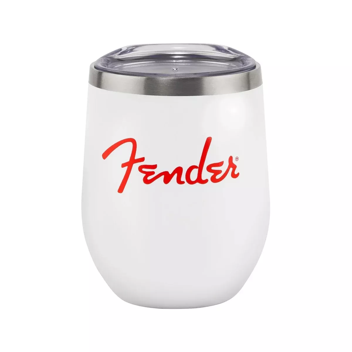 Fender Red Spaghetti Logo 12oz Tumbler, White