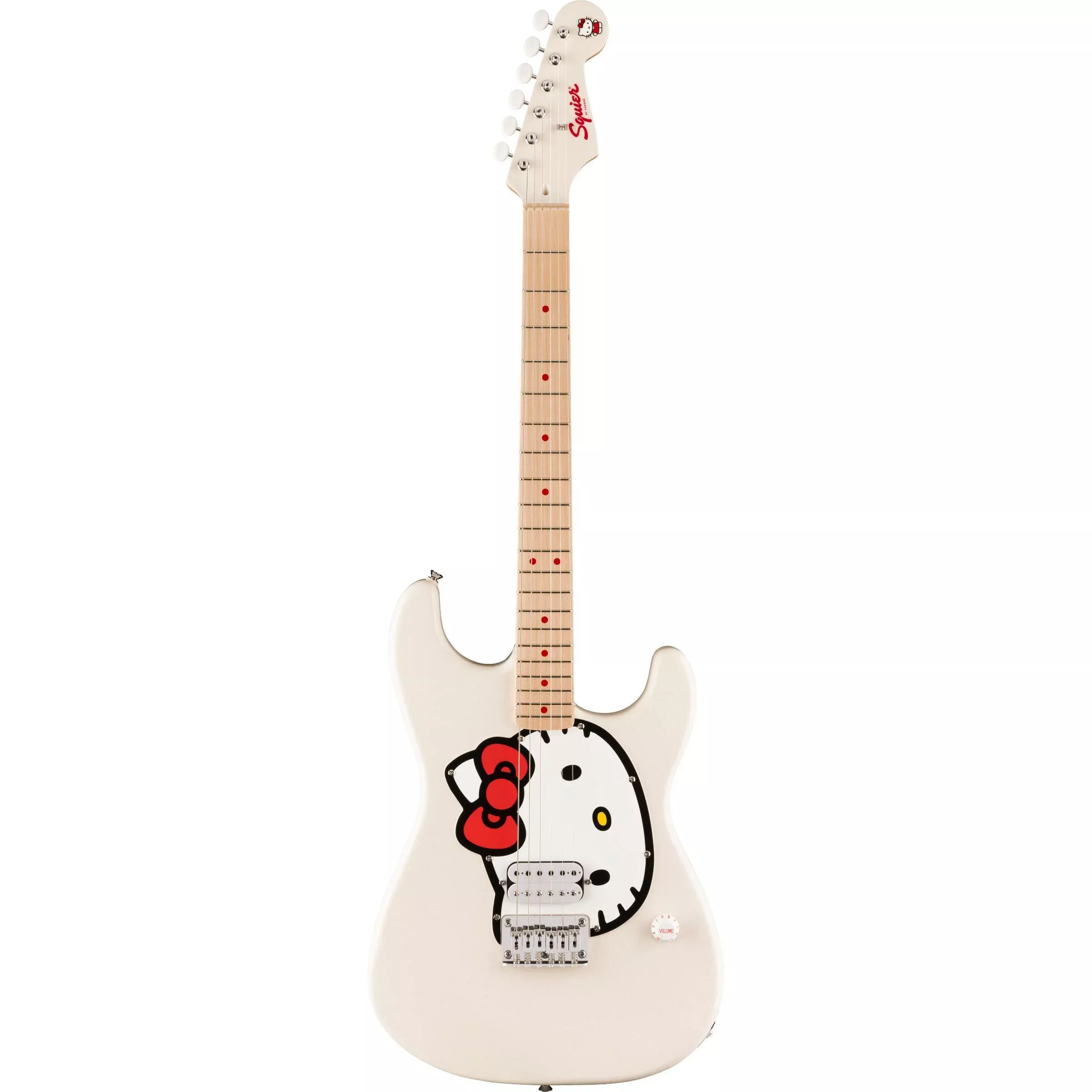 Fender Squier X Hello Kitty White Stratocaster