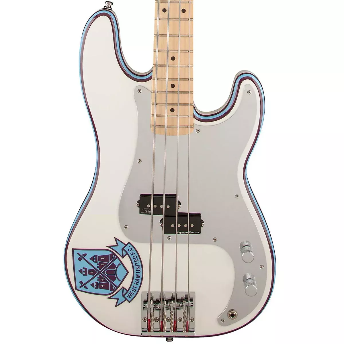 Fender Steve Harris Precision Bass, Maple Fingerboard in Olympic White