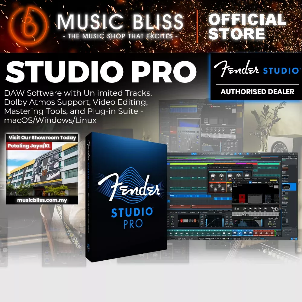 Fender Studio Pro DAW Software – Education 10-seat License (per seat)
