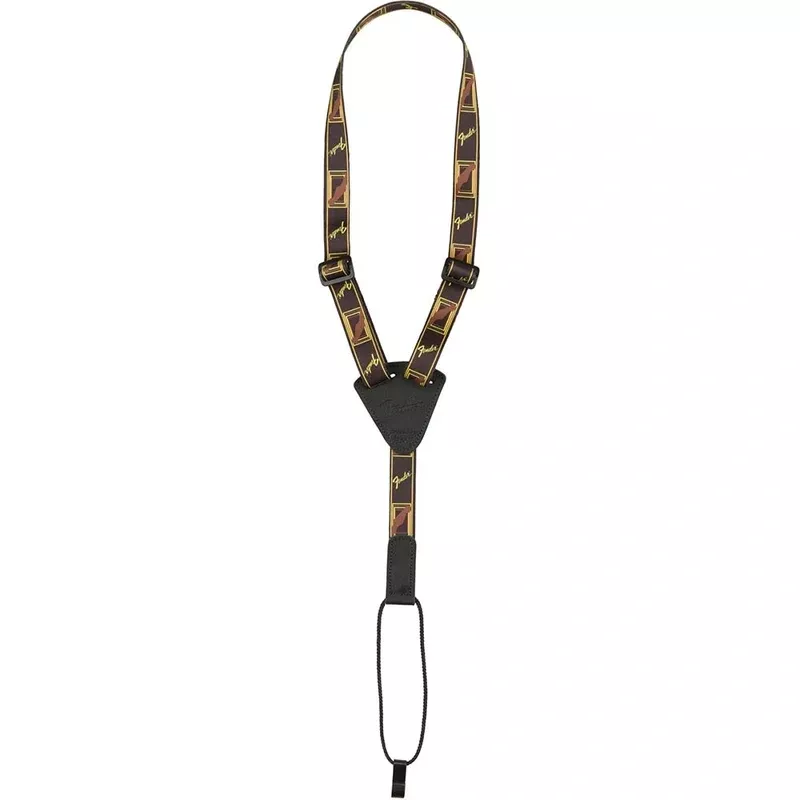 Fender Ukulele Strap – Black/Yellow/Brown
