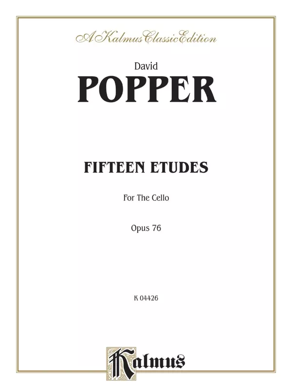 Fifteen Etudes for Cello, Opus 76: Cello Book