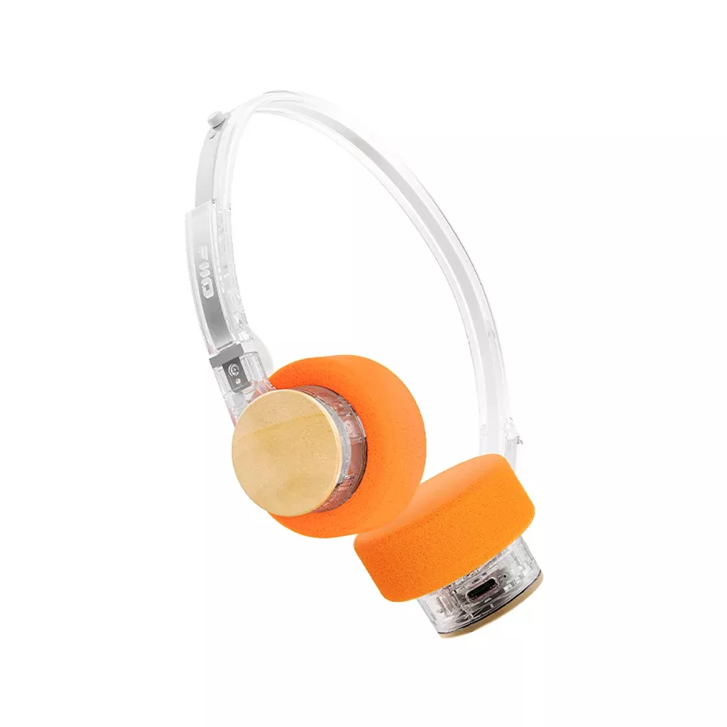 FiiO EH11 Retro Bluetooth On-Ear Headphones, Transparent