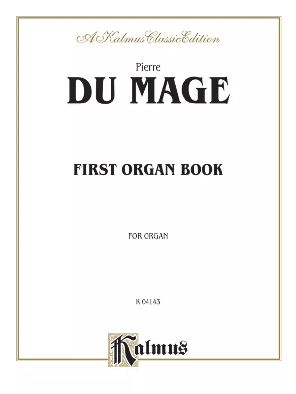 First Organ Book: Organ Book
