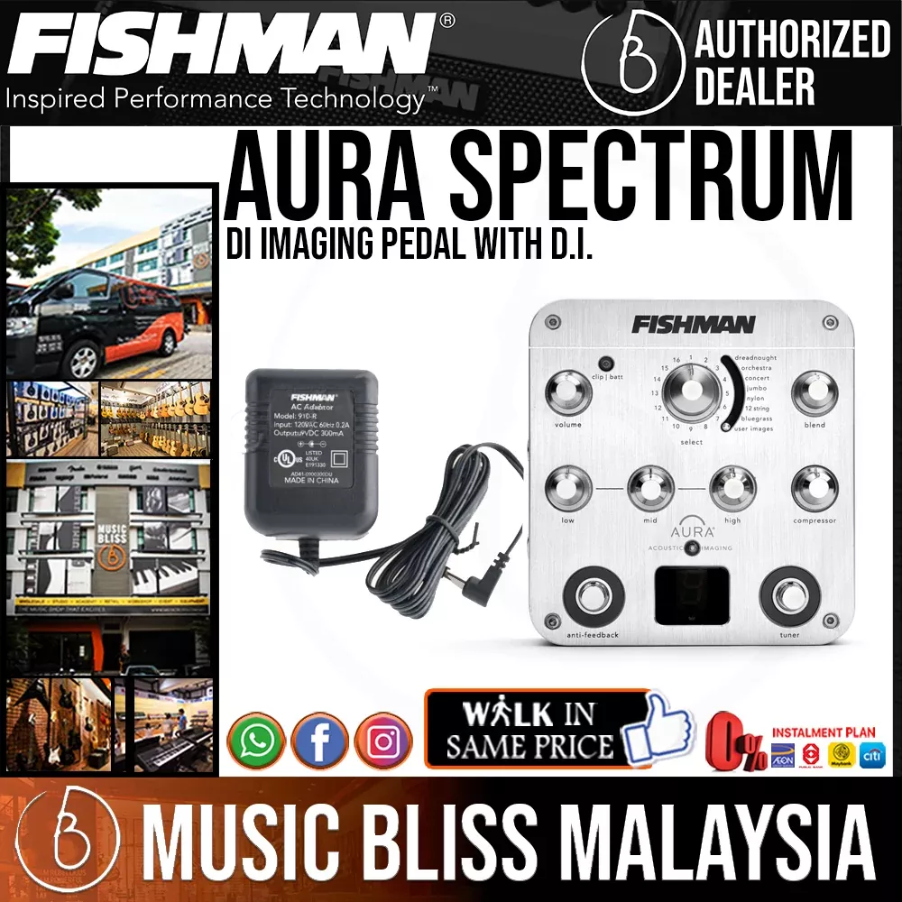 Fishman Aura Spectrum DI Imaging Pedal with D.I.