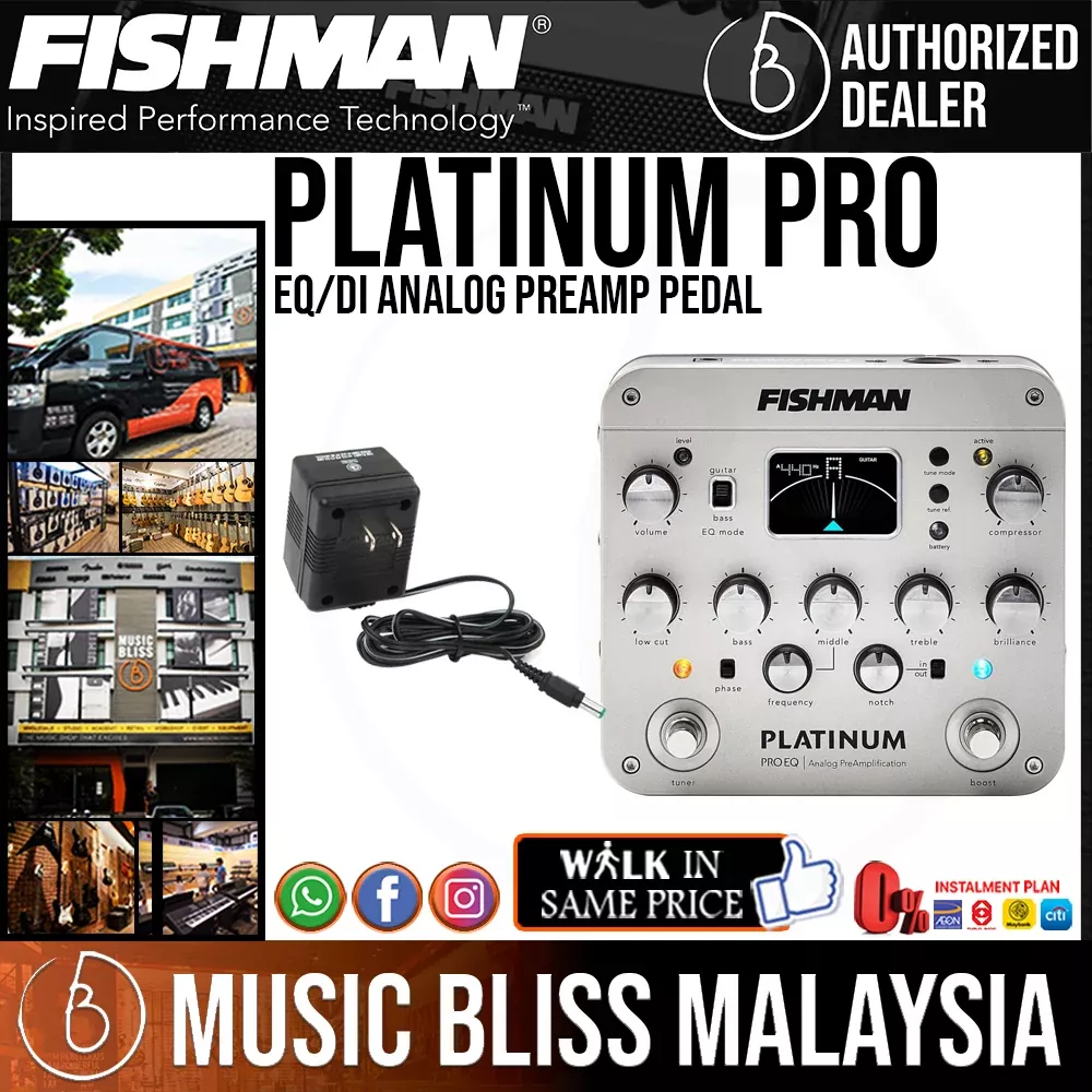 Fishman Platinum Pro EQ Analog Preamp Pedal