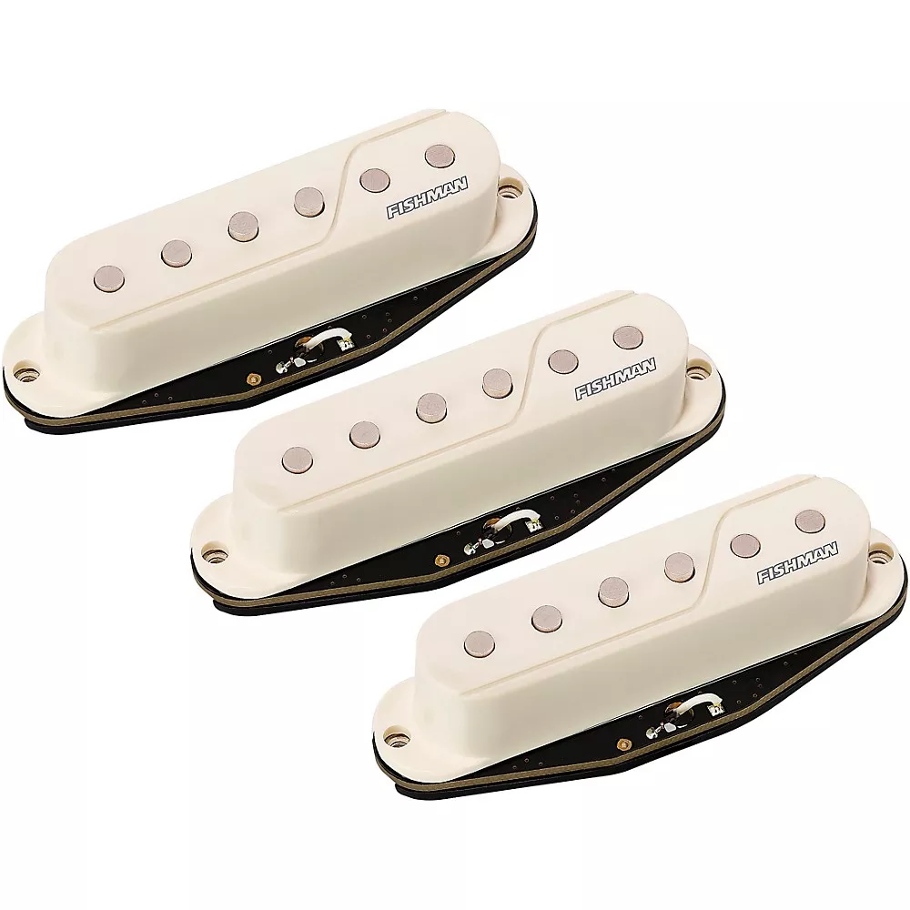 Fishman Set of 3 Fluence Single-Width Single-Coil Pickups - White