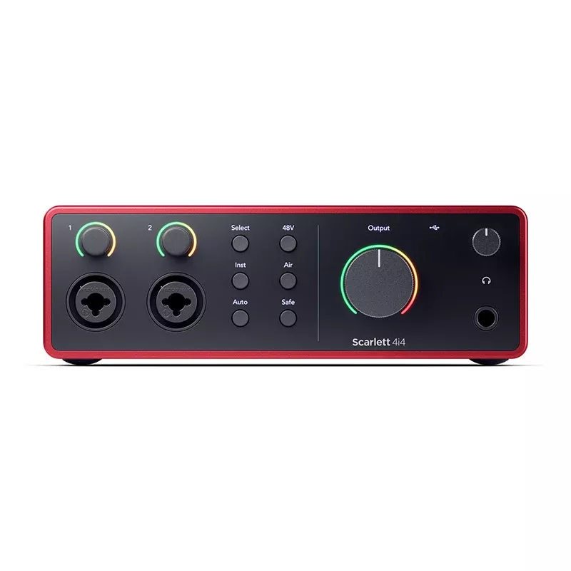 Focusrite Scarlett 4i4 (4th Gen) - 4-in, 4-out USB Type-C Interface