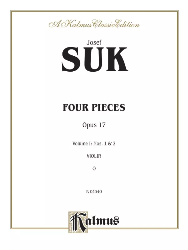 Four Pieces, Volume I, Opus 17, Nos. 1 and 2: Violin Book