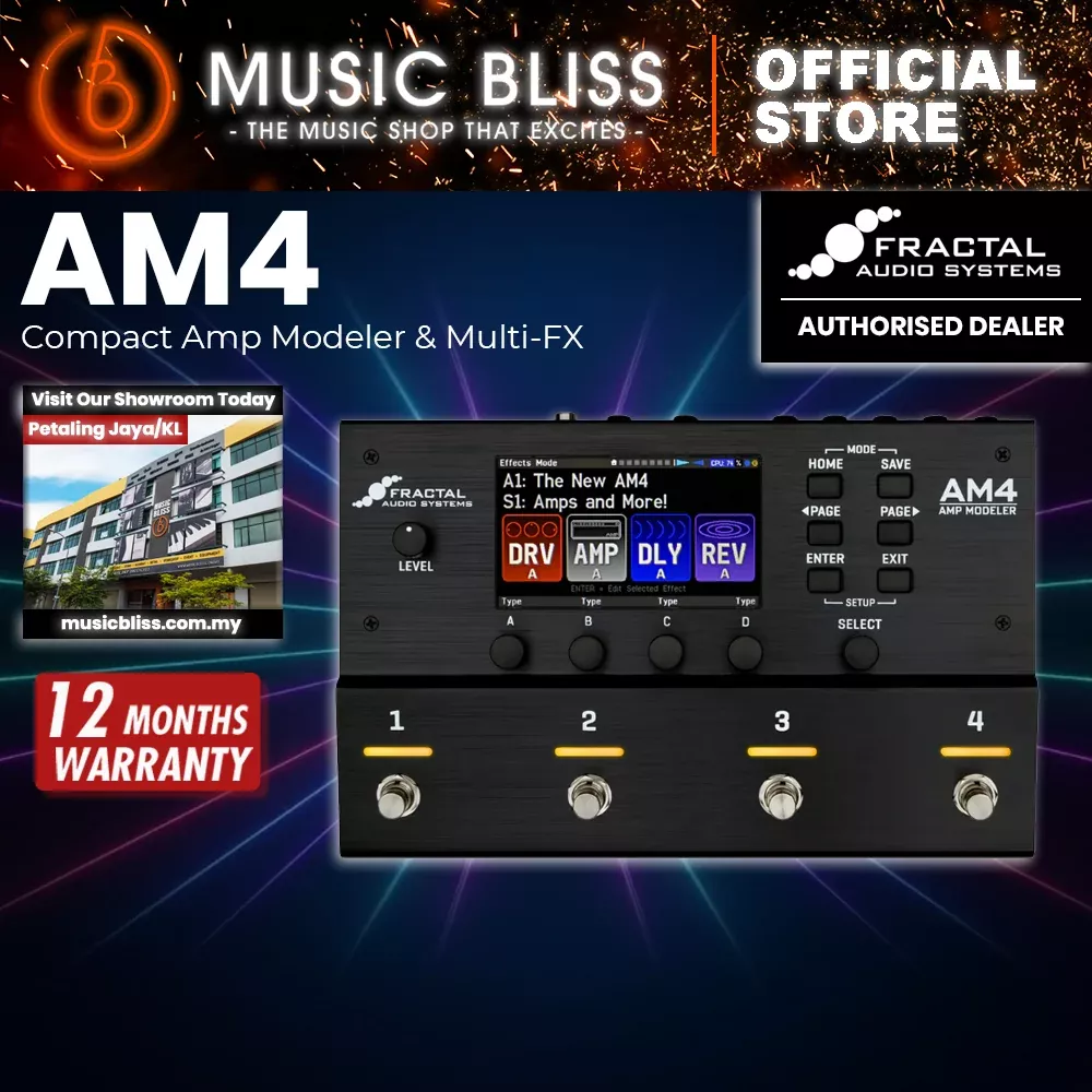 Fractal Audio AM4 - Compact Amp Modeler & Multi-FX