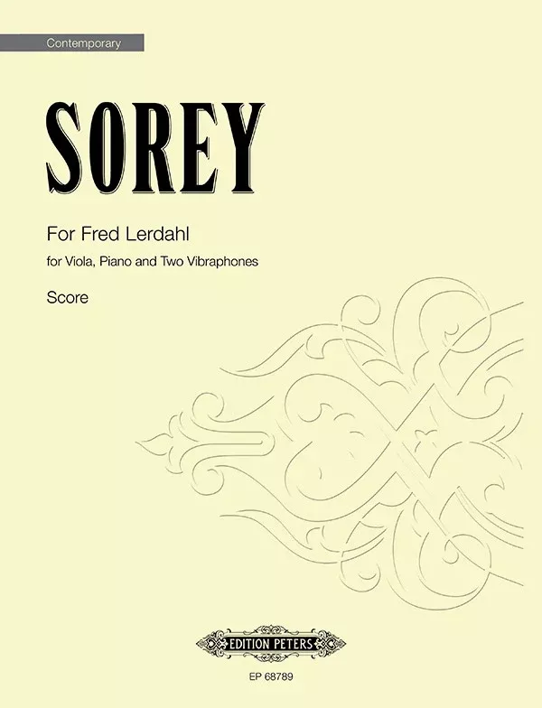 For Fred Lerdahl: Mixed Ensemble; Book