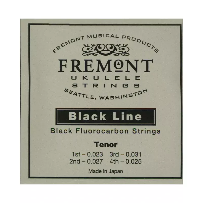 Fremont Blackline Fluorocarbon Tenor Ukulele String Set, Standard G-C-E-A Tuning