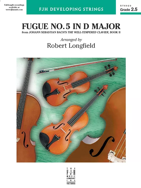 Fugue No. 5 in D Major: String Orchestra Conductor Score & Parts
