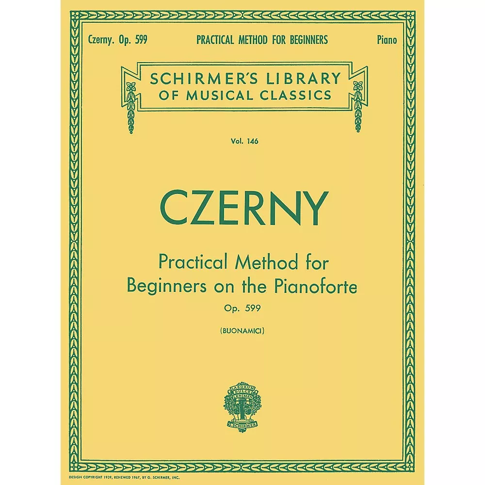 G. Schirmer Practical Method For Beginners Pianoforte Op. 599