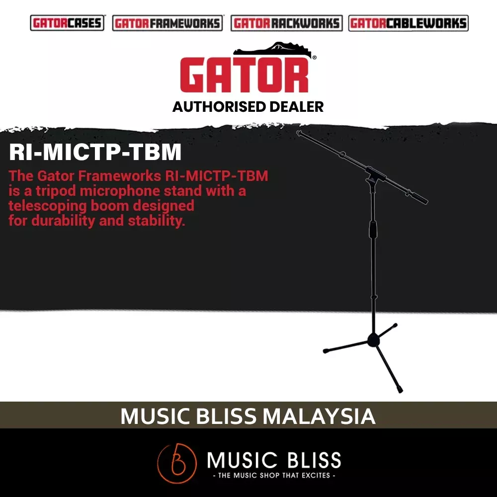 Gator Frameworks RI-MICTP-TBM ROK-IT Basic Microphone Stand
