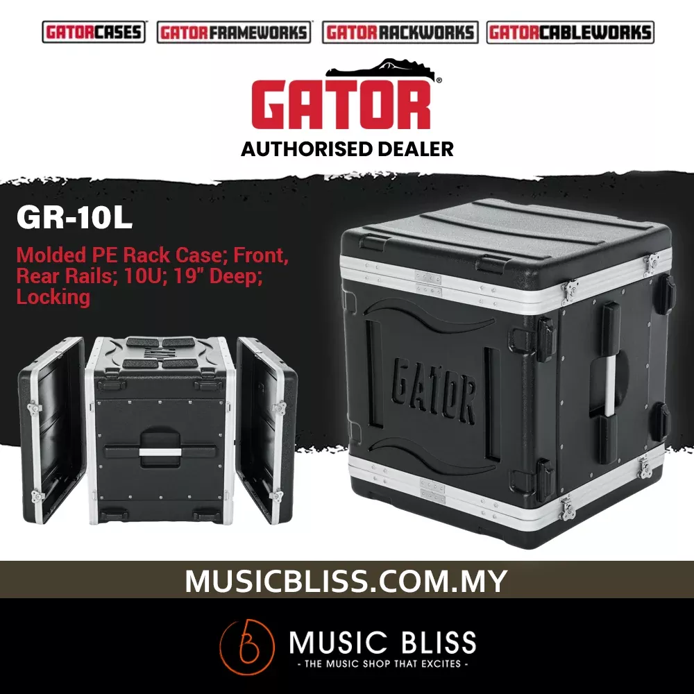 Gator GR-10L 10U Deluxe Rack Case – 10 Rack Spaces