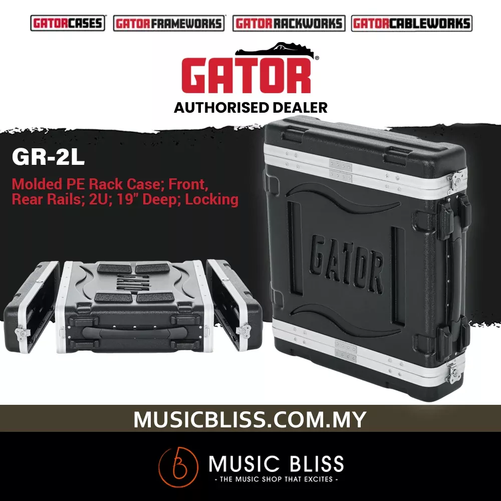 Gator GR-2L 2U Deluxe Rack Case – 2 Rack Spaces