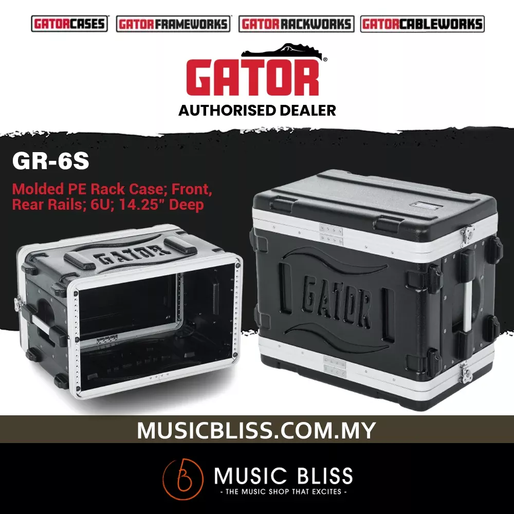 Gator GR-6S 6U Shallow Rack Case – 6 Rack Spaces