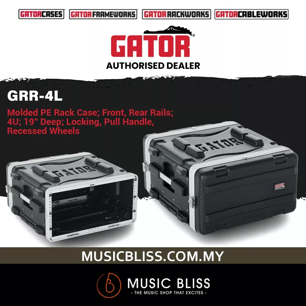 Gator GRR-4L 4U Audio Rolling Rack Case