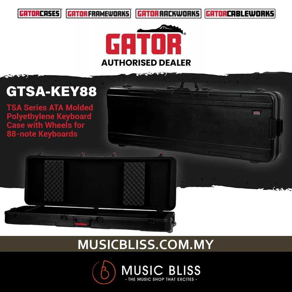 Gator GTSA-KEY88 TSA Series Keyboard Case for Yamaha & Casio with TSA Locking Latches