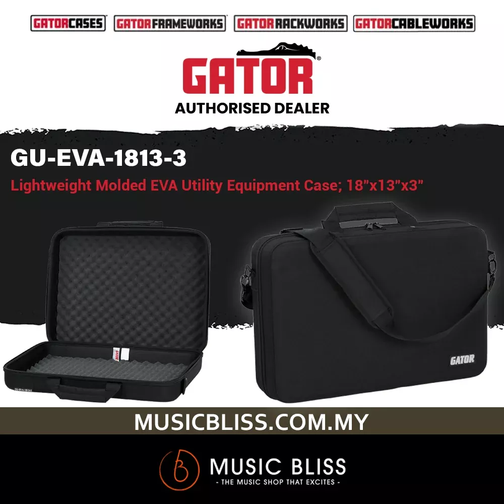 Gator GU-EVA-1813-3 Small EVA DJ Controller Case for Numark NV, Pioneer DDJ-WeGo3, Akai APC40 & Native Instruments Traktor Kontrol S2