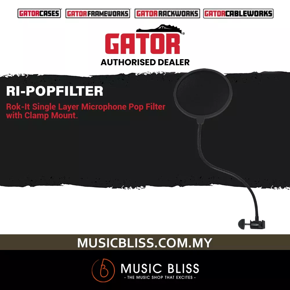 Gator Rok-It RI-POP FILTER Single Layer Microphone Pop Filter