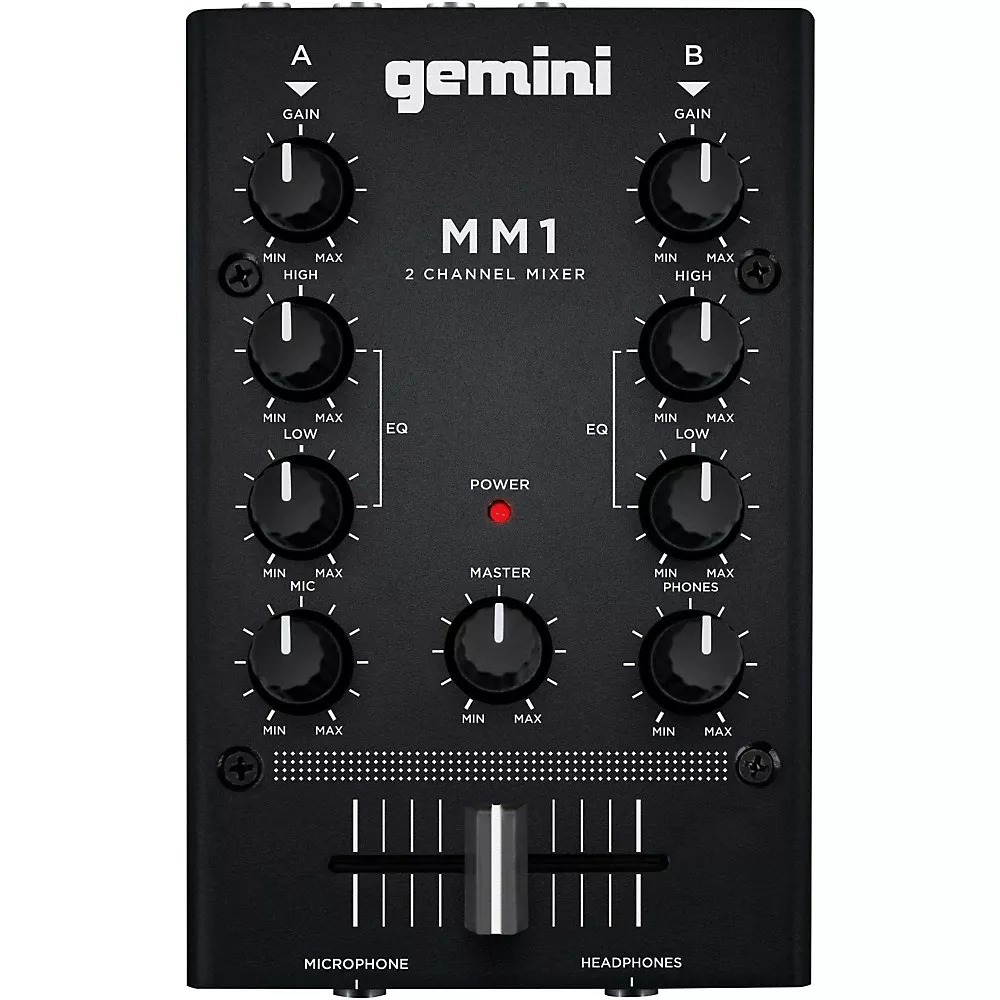 Gemini MM1 2 Channel Audio Mixer